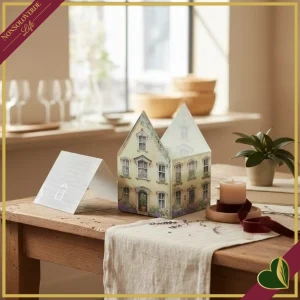 Contenitore candela in vetro Cottage giallo con profumazione Oud, altezza 13 cm