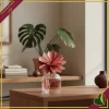 Profumatore d’ambiente in vetro con fiore in legno Arancio e Cannella, 60 ml