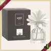 Profumatore d’ambiente in vetro con fiore in legno Iris Cipriato, 60 ml