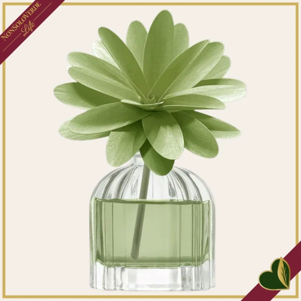Profumatore d’ambiente in vetro con fiore in legno Mosto Supremo, 60 ml
