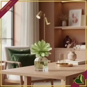 Profumatore d’ambiente in vetro con fiore in legno Mosto Supremo, 60 ml