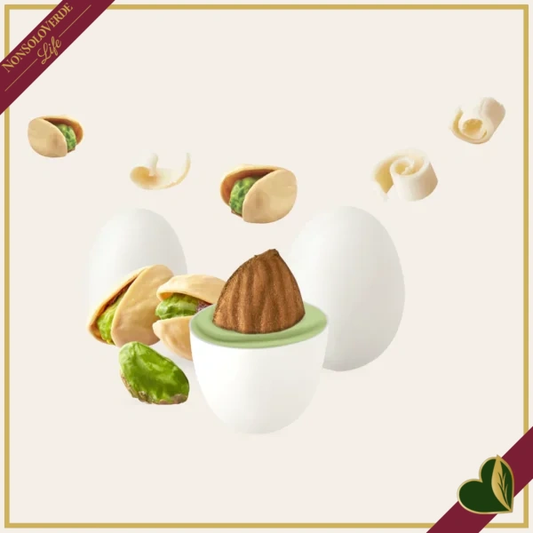 Confetti Maxtris al pistacchio, bianchi con mandorla tostata e cioccolato bianco, 1 chilogrammo