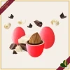 Confetti Maxtris Twist classici rossi con mandorla tostata e doppio cioccolato, in scatola e incartati singolarmente, 500 grammi
