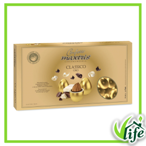Confetti Maxtris Classico Oro con mandorla e cioccolato 500 gr