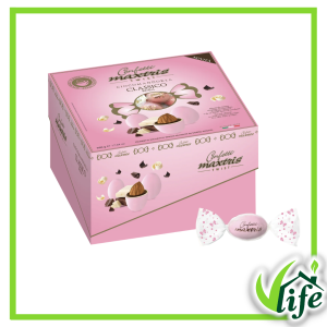Confetti Maxtris Twist Rosa con mandorla e cioccolato 500 gr