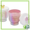 Candela Profumata Royal Flame in Vetro con Coperchio a Forma di Corona – Altezza 12,5 cm, 3 modelli assortiti
