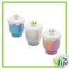 Candela Profumata Royal Flame in Vetro con Coperchio a Forma di Corona – Altezza 12,5 cm, 3 modelli assortiti