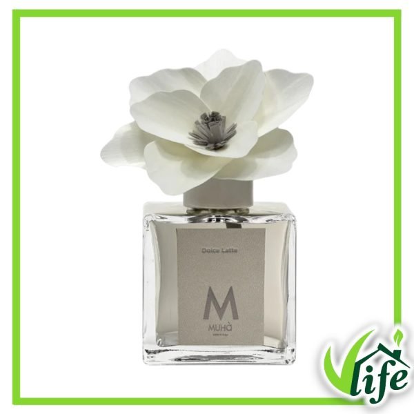 Diffusore d’Ambiente Magnolia con Fiore in Legno di Betulla – Fragranza Dolce Latte, 250 ml