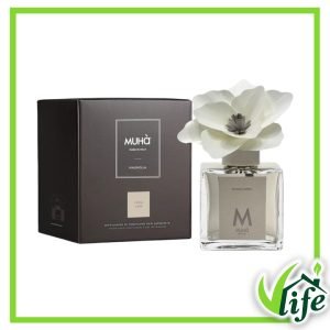BF102-2 Diffusore d’Ambiente Magnolia con Fiore in Legno di Betulla – Fragranza Dolce Latte, 250 ml