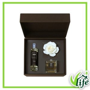Cofanetto Regalo Muhà Rosa con Diffusore 100 ml e Spray per Ambiente 100 ml – Fragranza Acqua e sale
