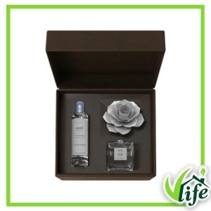 Cofanetto Regalo Muhà Rosa con Diffusore 100 ml e Spray per Ambiente 100 ml – Fragranza Fiori di Cotone