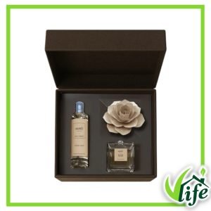 Cofanetto Regalo Muhà Rosa con Diffusore 100 ml e Spray per Ambiente 100 ml – Fragranza Dolce Latte