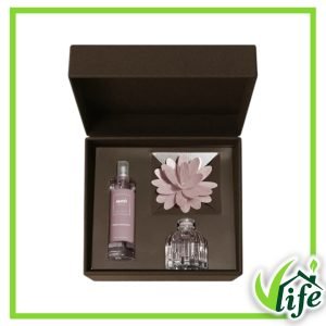 Cofanetto Regalo Muhà Flower con Diffusore 60 ml e Spray per Ambiente 100 ml – Fragranza Neroli e Patchouli
