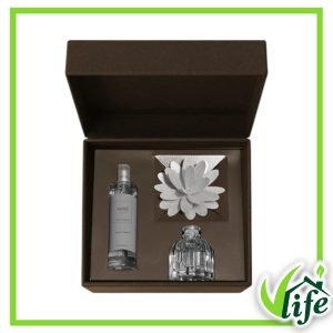 Cofanetto Regalo Muhà Flower con Diffusore 60 ml e Spray per Ambiente 100 ml – Fragranza Fiori di Cotone