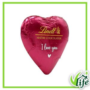 Cuore di cioccolato al latte “Dillo con il cuore”, colori assortiti – 24 grammi