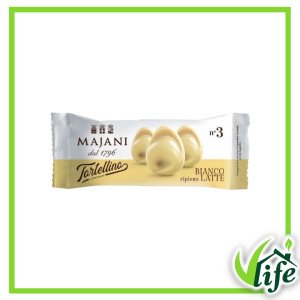 Tortellini al cioccolato bianco ripieni di crema al latte in confezione da 3 pezzi – 24 Grammi