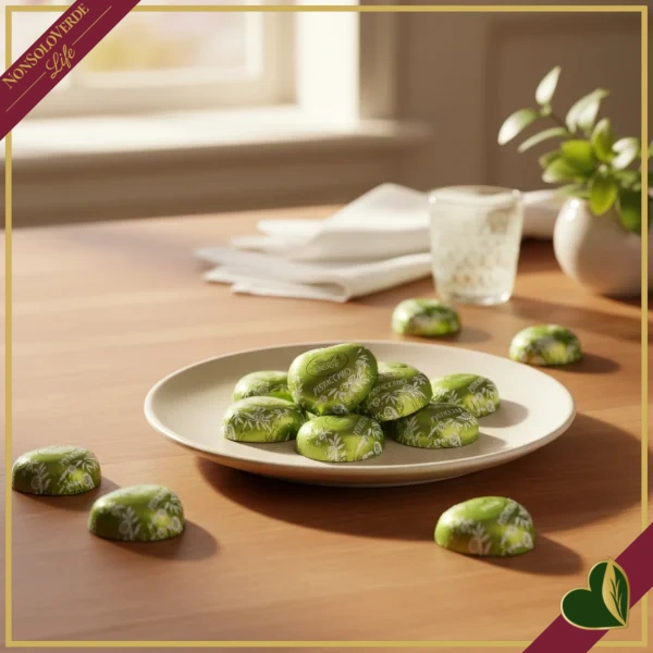 Cioccolatini a forma di cuore Lindt Lindor al cioccolato al latte e pistacchio con morbido ripieno, vendita a grammi