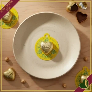 Cuore di cioccolato al latte Caffarel da appendere personalizzabile, 15 gr