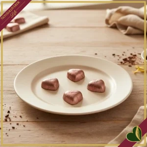 Cioccolatini a forma di minicuore gianduia al latte e nocciole Caffarel, vendita a grammi