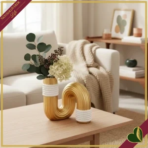 8024609363641-0 Vaso decorativo “Bann” in resina, altezza 12,7 cm
