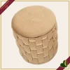 Pouf contenitore “Shanty” oro, altezza 42 cm