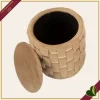 Pouf contenitore “Shanty” oro, altezza 42 cm