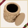 Pouf contenitore “Shanty” oro, altezza 35 cm