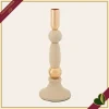 Portacandela “Strek” crema, altezza 25 cm