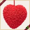 Decoro cuore di rose da appendere, altezza 24 cm