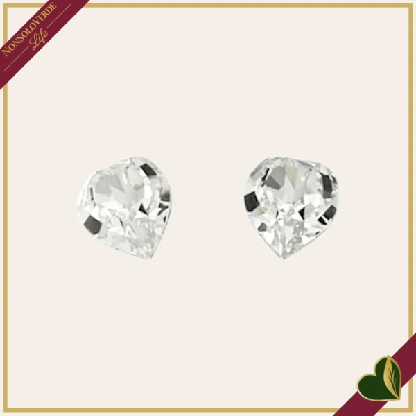 Orecchini punto luce “Amore” con cristallo Crystal
