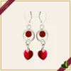 Orecchini “Platone” con cristalli rossi Scarlet