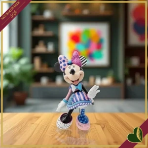8000000101952-0- Statuetta Disney by Britto “Minnie Mouse” in resina dipinta a mano, altezza 20 cm