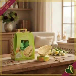 Uovo di Pasqua Lindt Emozioni Golose, cioccolato bianco, pistacchio e mandorle, 400 grammi