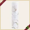 Diffusore profumato bianco “Spring Tulips” 100 ml in vetro con tulipani decorativi, diametro 6 cm