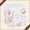 Candela profumata rosa “Spring Tulips” in vetro satinato, diametro 8 cm