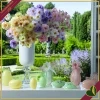 Contenitore uovo in vetro rosa con fiocco, altezza 17 cm