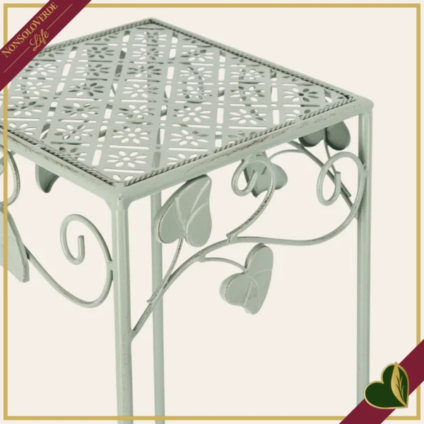 Portafiori quadrato Harriet, salvia, altezza 50 cm