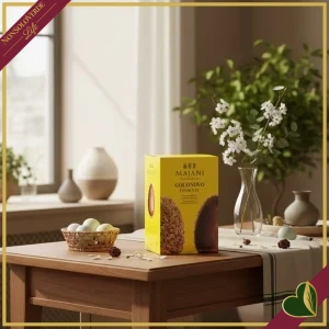 8003288840667-0 Golosovo Majani, finissimo cioccolato fondente extra con granella di nocciole tostate, con sorpresa, 450 grammi
