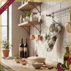 Guanto forno Mongolfiere allover, lunghezza 27 cm