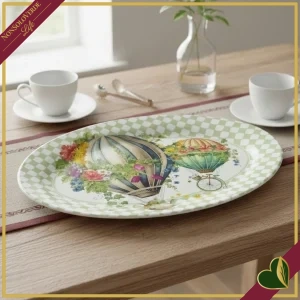 Vassoio ovale Wonderland in melamina, lunghezza 50 cm