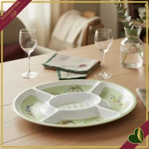 Antipastiera ovale Wonderland in melamina a scomparti, lunghezza 33 cm