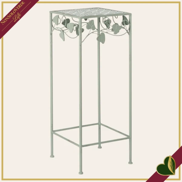 Portafiori quadrato Harriet, salvia, altezza 70 cm