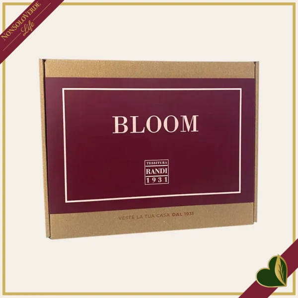 Tovaglia Bloom Tea Rose in cotone con stampa floreale e farfalle, 150x220 cm