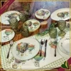Vassoio Wonderland in melamina con mongolfiere acquerellate e manici integrati, lunghezza 35 cm
