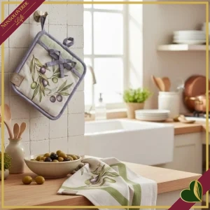 Set presina e canovaccio Olyvia in tessuto, lunghezza 60 cm