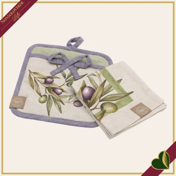 Set presina e canovaccio Olyvia in tessuto, lunghezza 60 cm