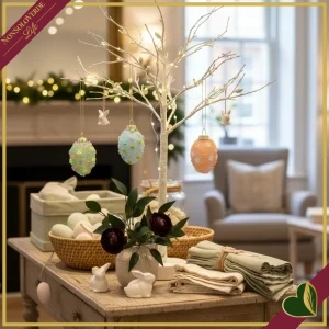 8059824629036-0 Uovo decorativo da appendere in vetro con fiori colori assortiti, altezza 6,5 cm