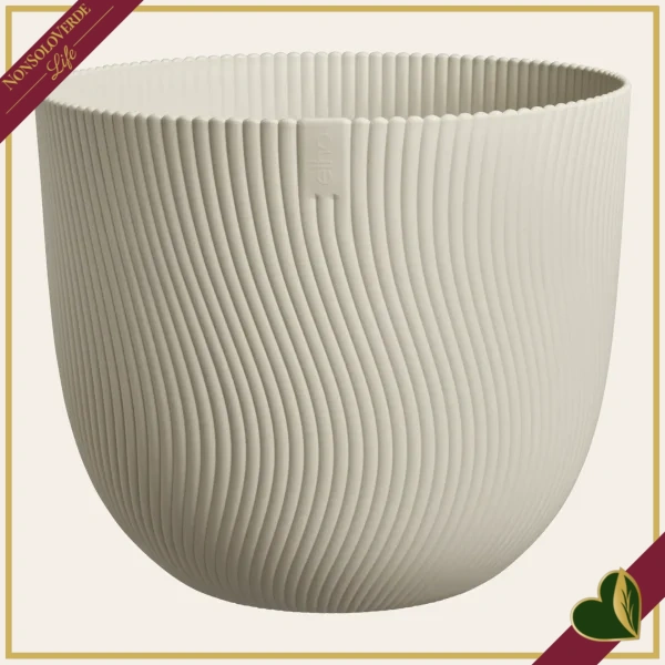 Vaso Sereh rotondo, beige fungo, diametro 59 cm