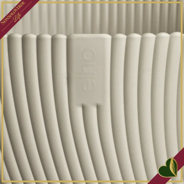 Vaso Sereh rotondo, beige fungo, diametro 59 cm