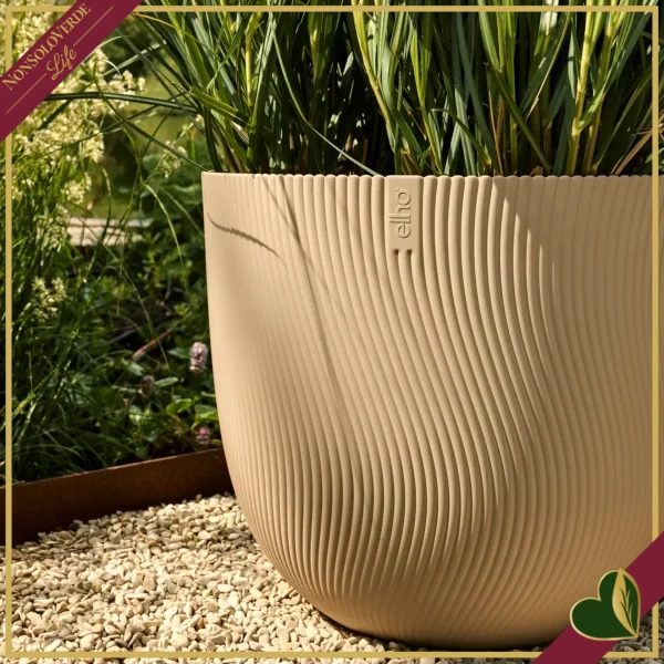 Vaso Sereh rotondo, beige fungo, diametro 59 cm